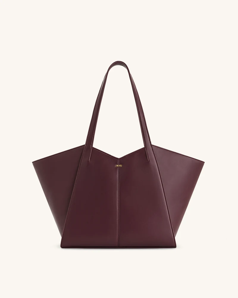Sac cabas grande capacité Kiana – Bordeaux foncé