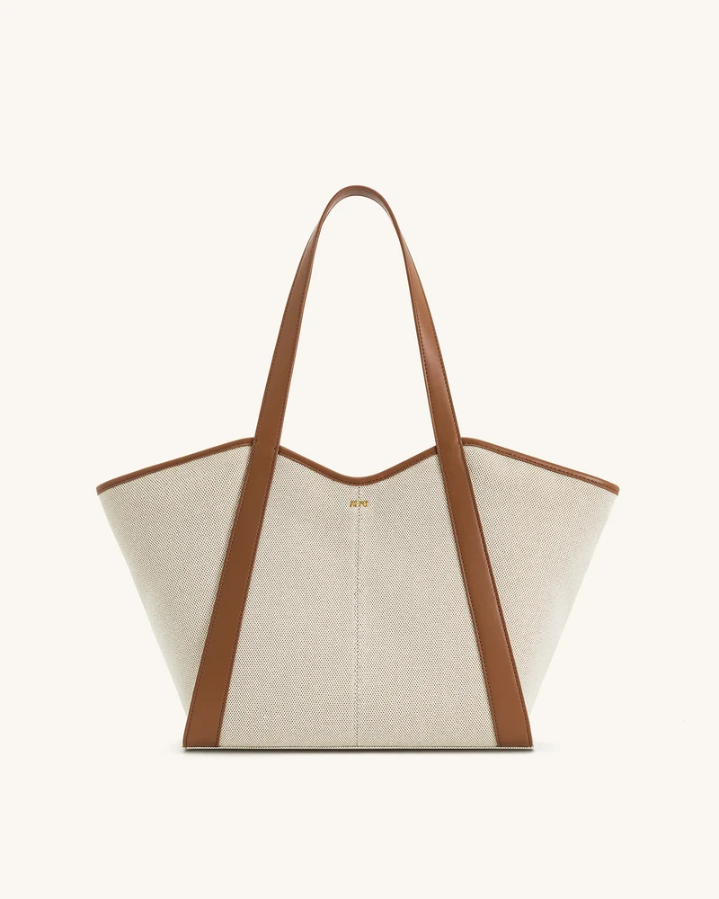 Sac cabas grande capacité Kiana – Toile marron