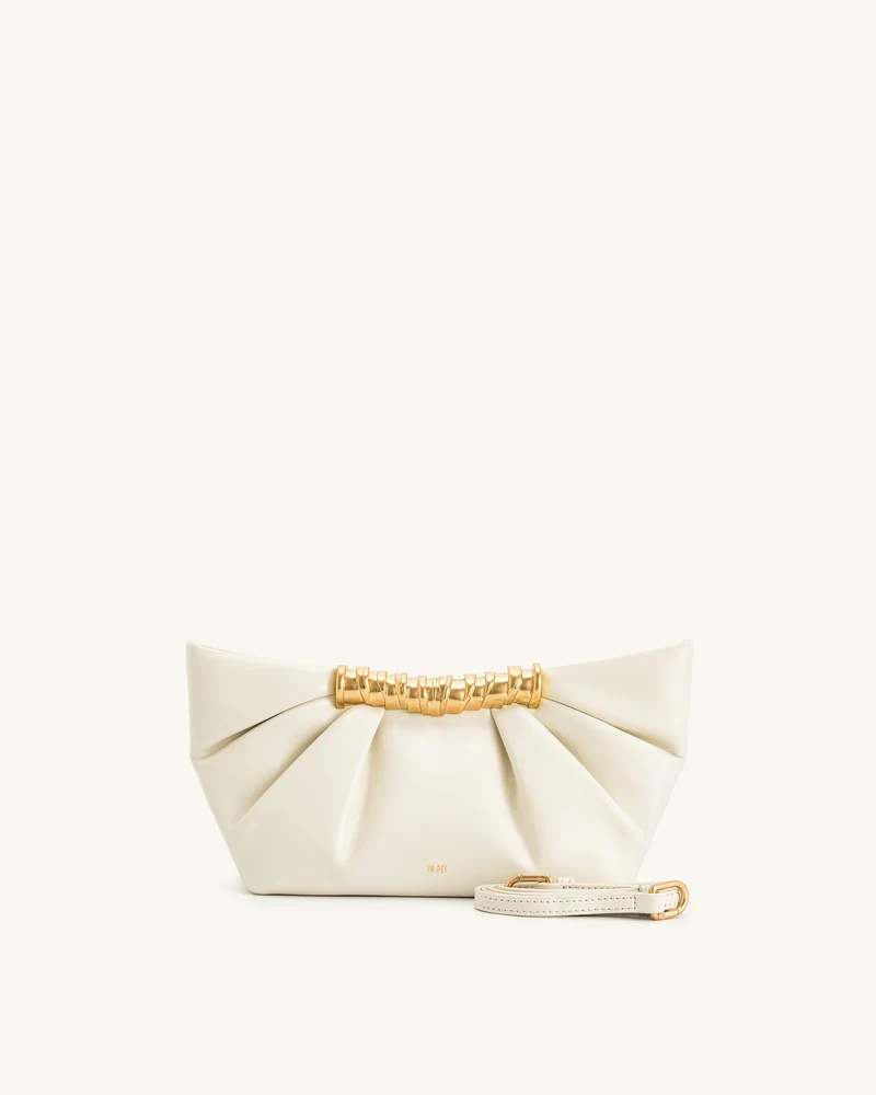Pochette Plissée Leia - Blanche