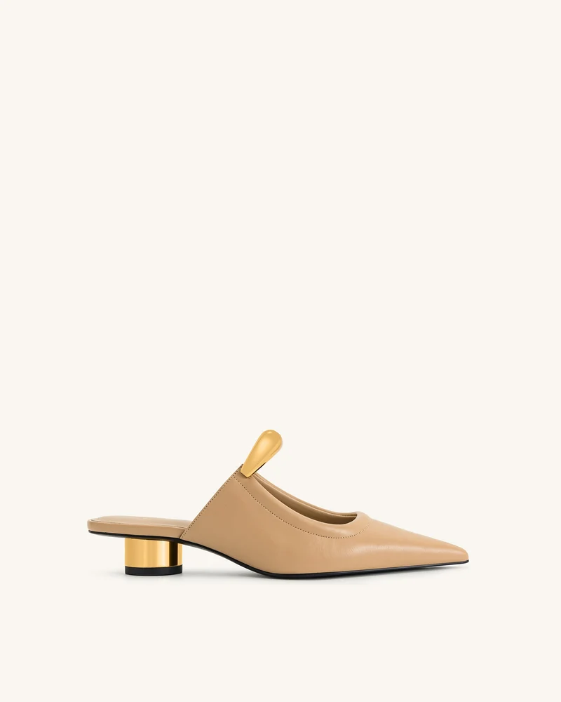 Mules perforées Helena - Kaki