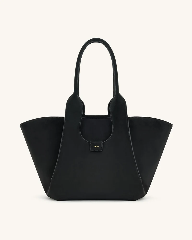Sac fourre-tout en suédine Cara - Noir