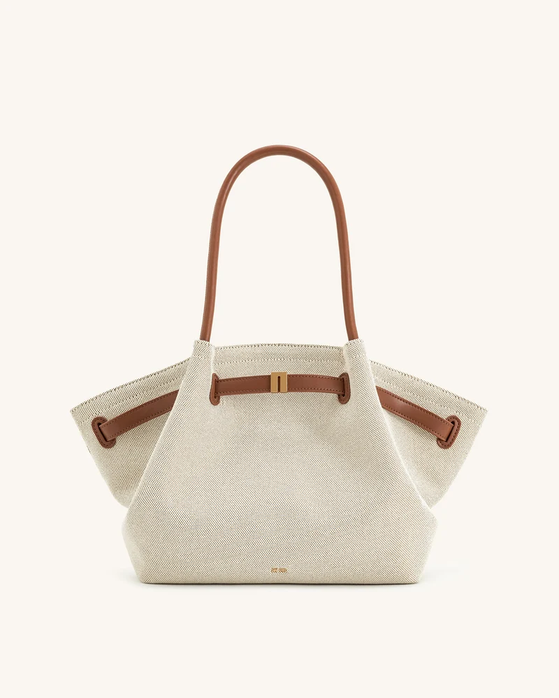 Hana Sac Cabas Moyen – Toile Marron