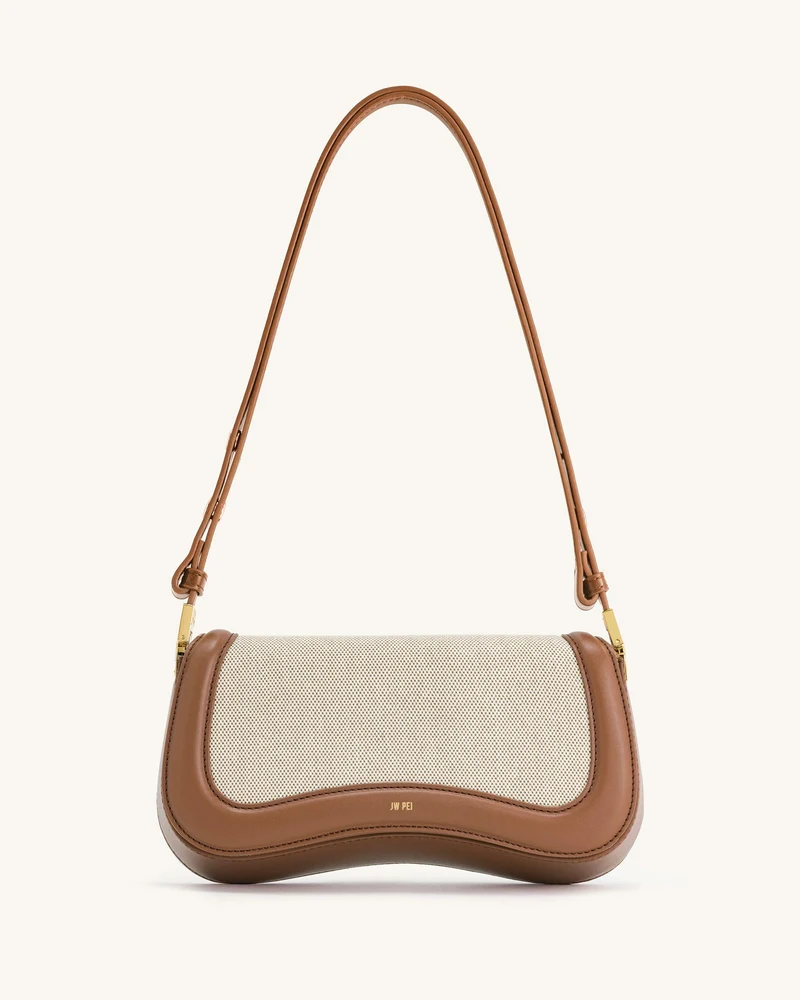 Sac à épaule Joy - Toile marron