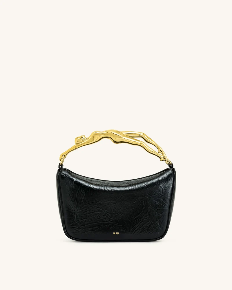 Sac à main Jenny avec poignée en forme humaine – Noir