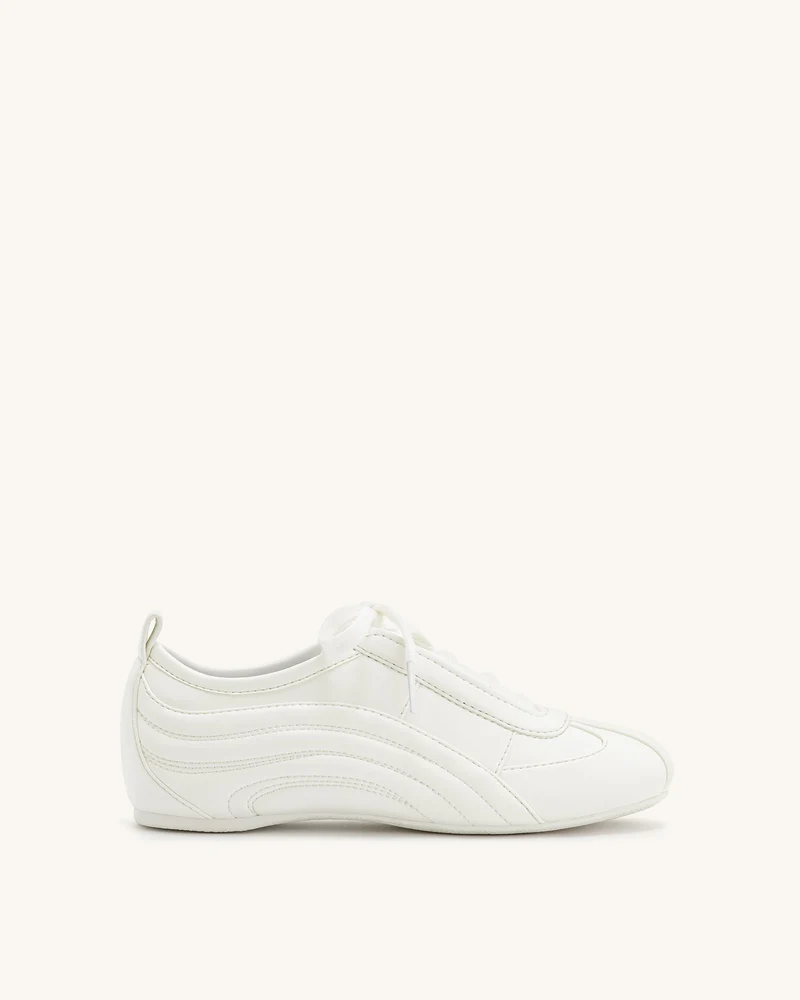 Baskets lustrées épurées Ferne - Blanc