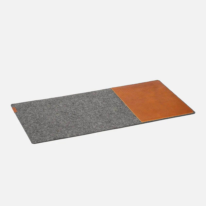 Desk Setup Gift Set: Leather Desk Pad & Magic Keyboard Tray