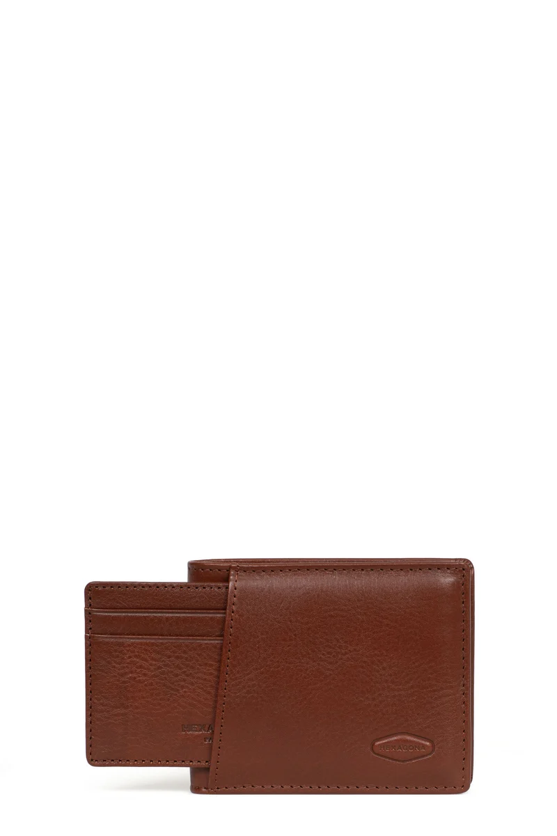 Portefeuille italien - 1 volet - Stop RFID - Cuir de vachette