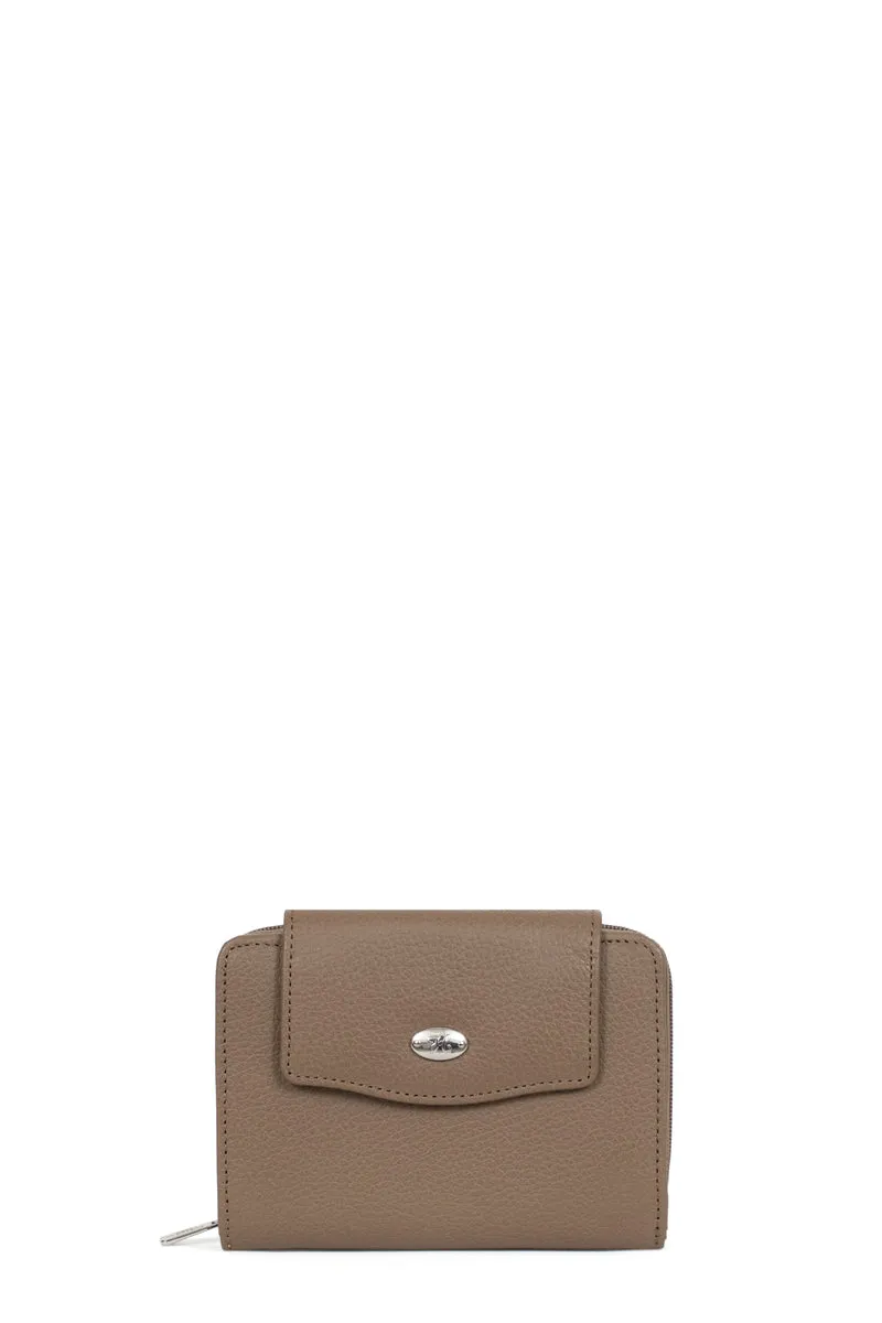 Portefeuille - 2 volets - Stop RFID - Cuir de vachette