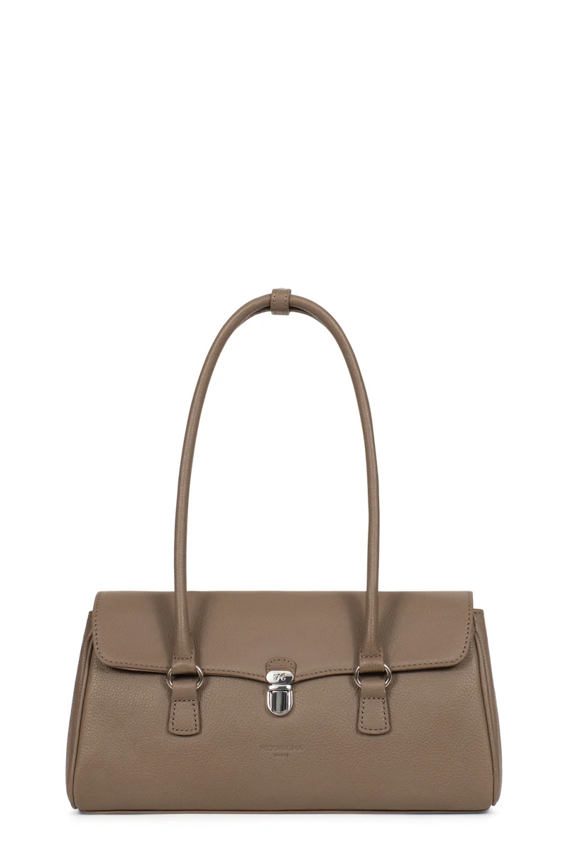 Sac porté épaule 2 anses - Cuir de vachette