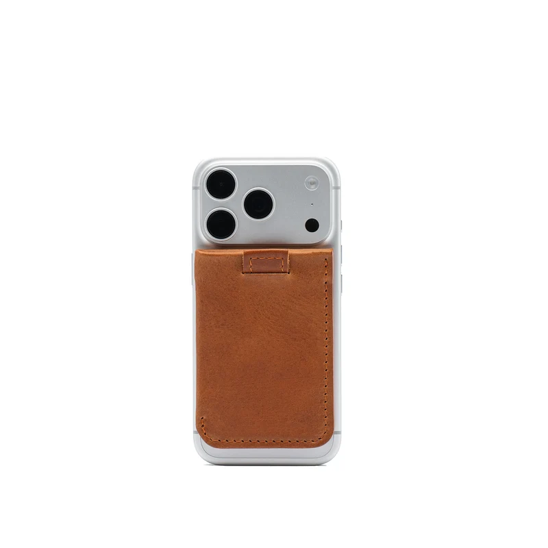 Leather Wallet compatible with MagSafe for 4-6 cards, Mini