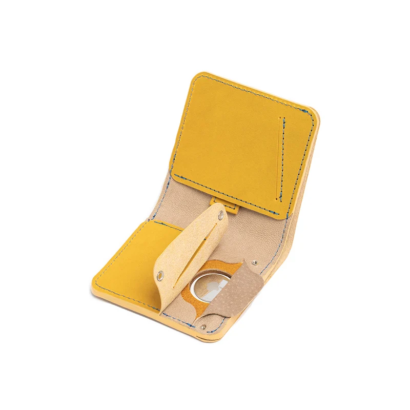Leather Billfold Wallet for AirTag / Limited collection to support Ukraine