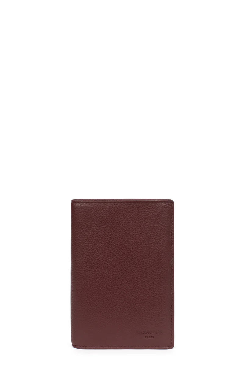 Portefeuille européen - 2 volets - Cuir