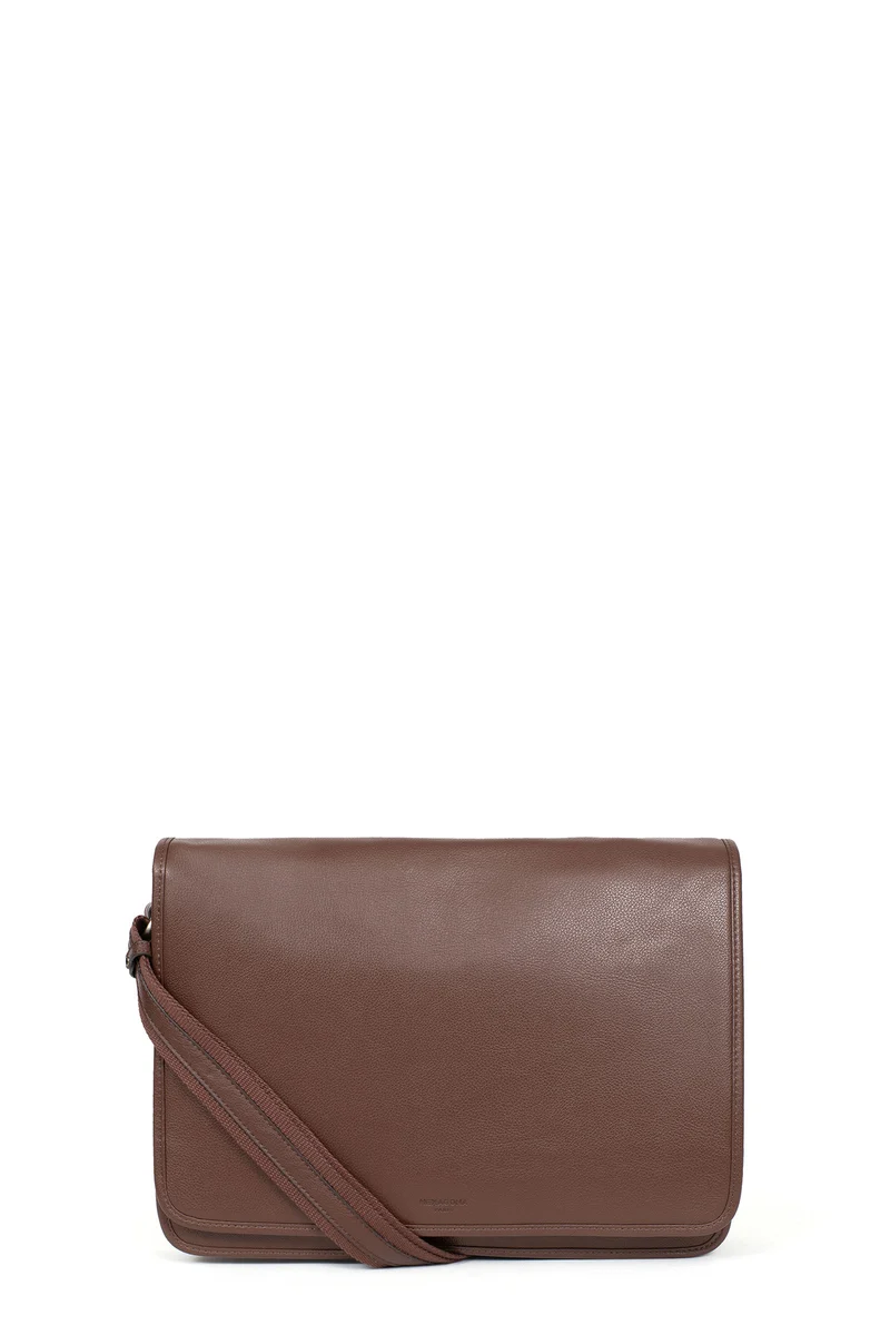 Gibecière - 13" & A4 - Cuir