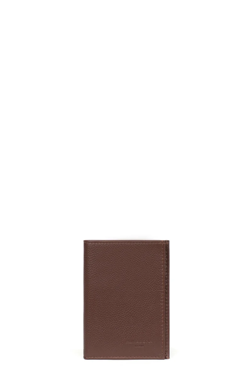 Portefeuille européen - 1 volet - Cuir