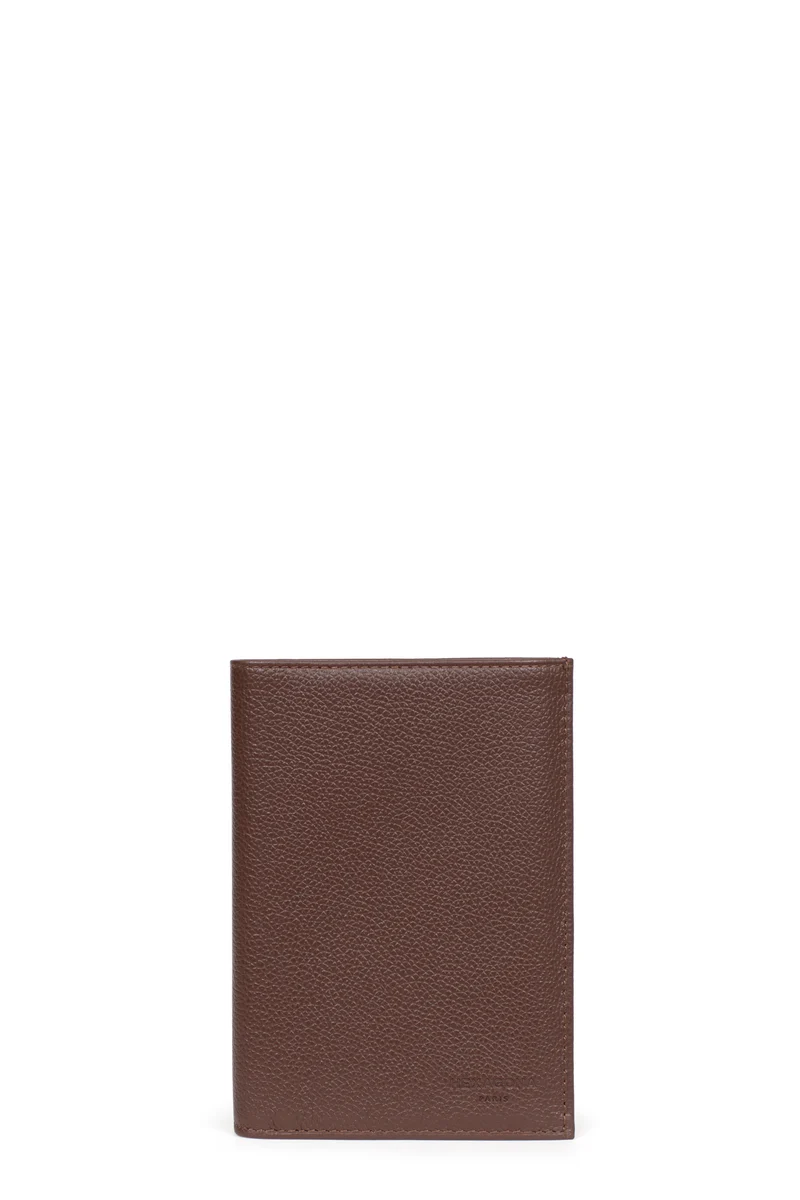 Portefeuille européen - 3 volets - Cuir