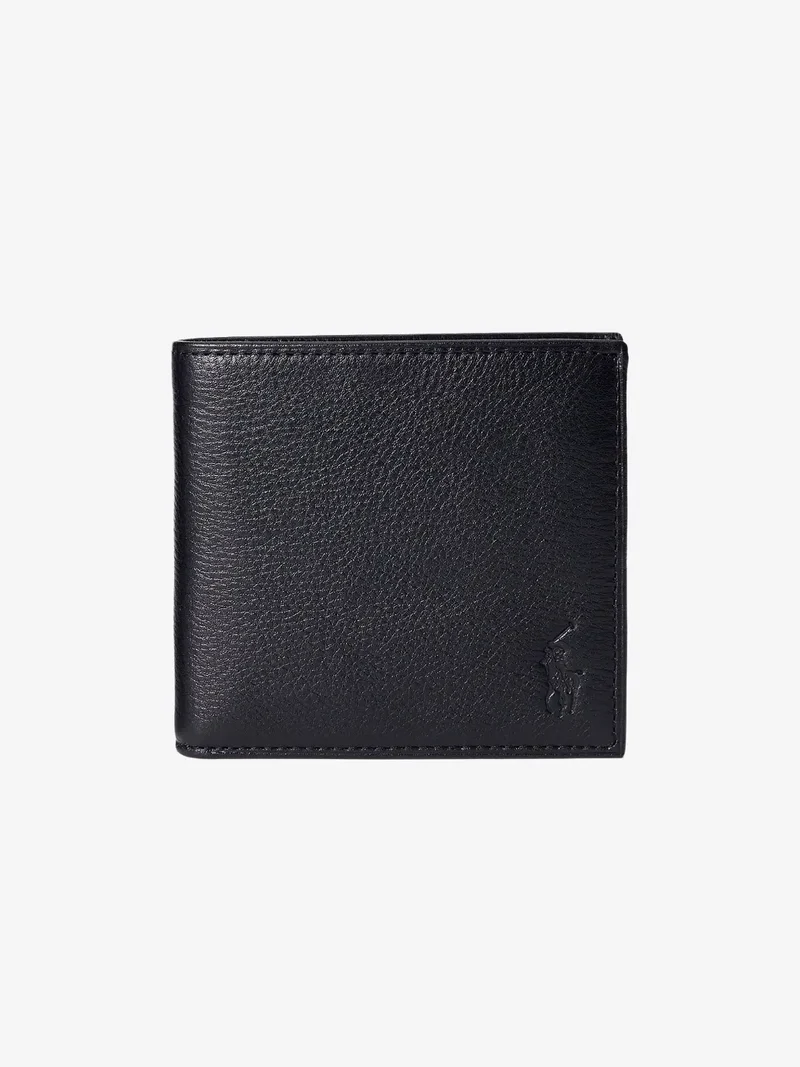 Portefeuille Ralph Lauren noir en cuir