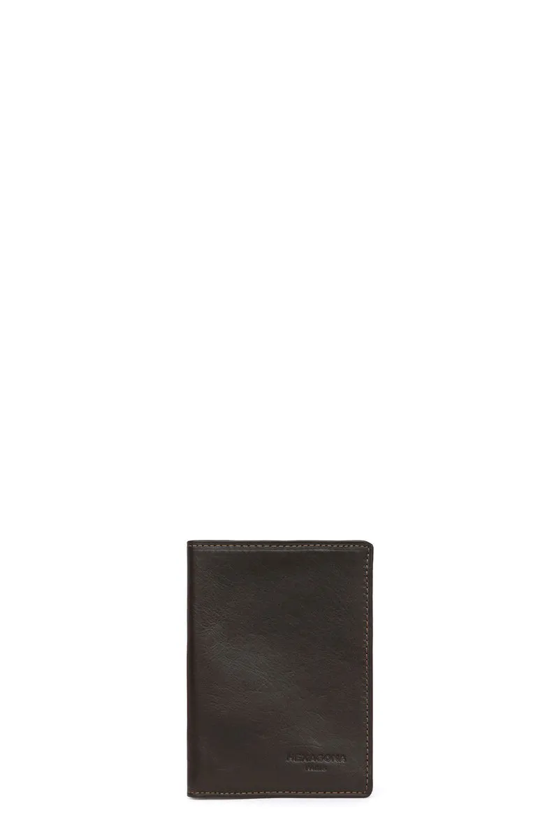 Portefeuille européen - 1 volet - Cuir