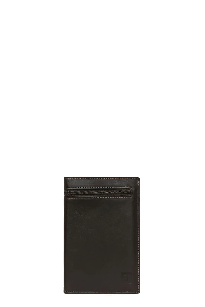 Portefeuille européen - 2 volets - Cuir
